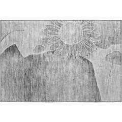 Premium Machine Washable Mayfield AMF700 Gray 1'8" x 2'6" Rug