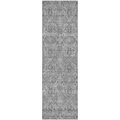 Premium Machine Washable Mayfield AMF702 Gray 2'3" x 7'6" Runner Rug