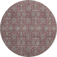 Premium Machine Washable Mayfield AMF702 Merlot 8' x 8' Round Rug