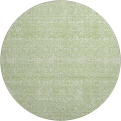 Premium Machine Washable Mayfield AMF703 Aloe 8' x 8' Round Rug