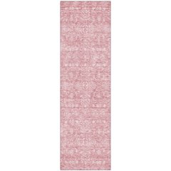 Premium Machine Washable Mayfield AMF703 Blush 2'3" x 7'6" Runner Rug