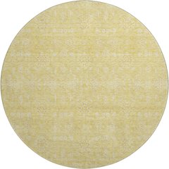 Premium Machine Washable Mayfield AMF703 Honey 8' x 8' Round Rug