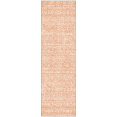 Premium Machine Washable Mayfield AMF703 Peach 2'3" x 7'6" Runner Rug