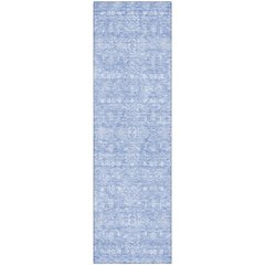 Premium Machine Washable Mayfield AMF703 Sky 2'3" x 7'6" Runner Rug