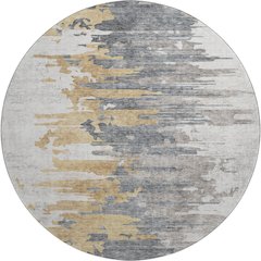 Premium Machine Washable Mayfield AMF704 Ivory 8' x 8' Round Rug