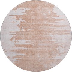 Premium Machine Washable Mayfield AMF705 Terracotta 8' x 8' Round Rug