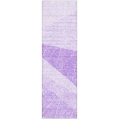 Premium Machine Washable Mayfield AMF706 Lavender 2'3" x 7'6" Runner Rug