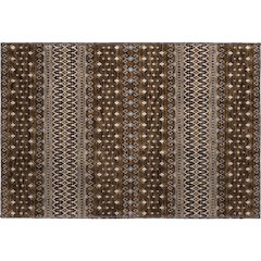 Premium Machine Washable Mayfield AMF708 Chocolate 1'8" x 2'6" Rug