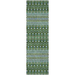 Premium Machine Washable Mayfield AMF708 Olive 2'3" x 7'6" Runner Rug