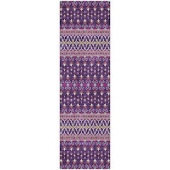 Premium Machine Washable Mayfield AMF708 Purple 2'3" x 7'6" Runner Rug