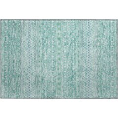 Premium Machine Washable Mayfield AMF709 Aqua 1'8" x 2'6" Rug