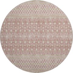 Premium Machine Washable Mayfield AMF709 Blush 8' x 8' Round Rug