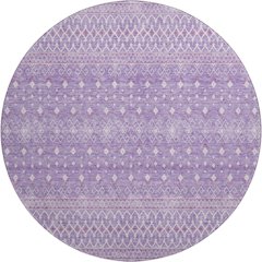 Premium Machine Washable Mayfield AMF709 Lavender 8' x 8' Round Rug
