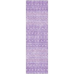 Premium Machine Washable Mayfield AMF709 Lavender 2'3" x 7'6" Runner Rug