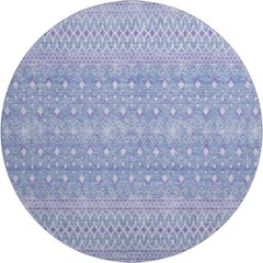 Premium Machine Washable Mayfield AMF709 Sky 8' x 8' Round Rug