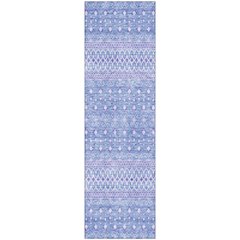 Premium Machine Washable Mayfield AMF709 Sky 2'3" x 7'6" Runner Rug