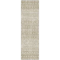 Premium Machine Washable Mayfield AMF709 Taupe 2'3" x 7'6" Runner Rug