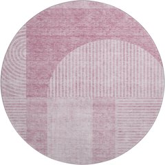 Premium Machine Washable Mayfield AMF711 Blush 8' x 8' Round Rug