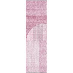 Premium Machine Washable Mayfield AMF711 Blush 2'3" x 7'6" Runner Rug
