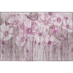 Premium Machine Washable Mayfield AMF712 Plum 1'8" x 2'6" Rug
