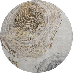 Premium Machine Washable Mayfield AMF713 Taupe 8' x 8' Round Rug