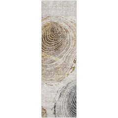 Premium Machine Washable Mayfield AMF713 Taupe 2'3" x 7'6" Runner Rug