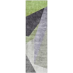 Premium Machine Washable Mayfield AMF716 Sage 2'3" x 7'6" Runner Rug