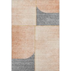 Premium Machine Washable Mayfield AMF717 Coral 2'6" x 3'10" Rug