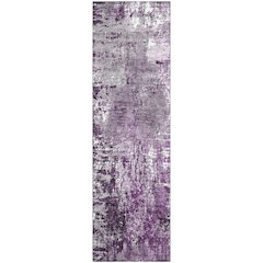 Premium Machine Washable Mayfield AMF718 Eggplant 2'3" x 7'6" Runner Rug