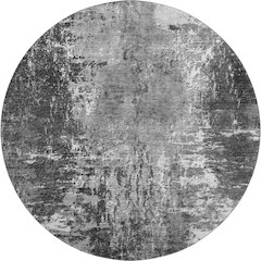 Premium Machine Washable Mayfield AMF718 Gray 8' x 8' Round Rug