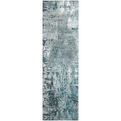 Premium Machine Washable Mayfield AMF718 Teal 2'3" x 7'6" Runner Rug