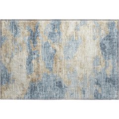 Premium Machine Washable Mayfield  Blue 1'8" x 2'6" Rug