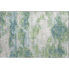 Premium Machine Washable Mayfield  Green 1'8" x 2'6" Rug