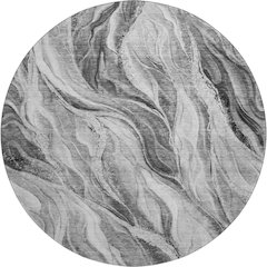 Premium Machine Washable Mayfield AMF720 Gray 8' x 8' Round Rug