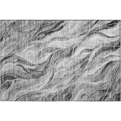 Premium Machine Washable Mayfield AMF720 Gray 1'8" x 2'6" Rug