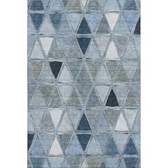 Premium Machine Washable Mayfield AMF722 Blue 2'6" x 3'10" Rug