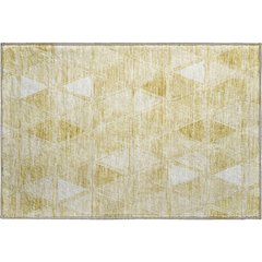 Premium Machine Washable Mayfield AMF722 Gold 1'8" x 2'6" Rug
