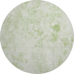 Premium Machine Washable Mayfield AMF724 Aloe 8' x 8' Round Rug