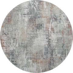 Premium Machine Washable Mayfield AMF725 Taupe 8' x 8' Round Rug