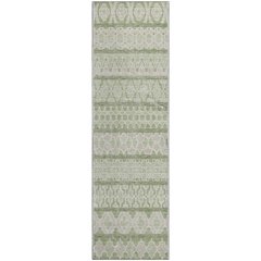 Premium Machine Washable Mayfield AMF726 Aloe 2'3" x 7'6" Runner Rug