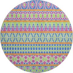 Premium Machine Washable Mayfield AMF726 Blush 8' x 8' Round Rug