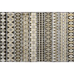 Premium Machine Washable Mayfield AMF726 Charcoal 1'8" x 2'6" Rug