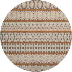 Premium Machine Washable Mayfield AMF726 Chocolate 8' x 8' Round Rug