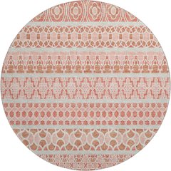 Premium Machine Washable Mayfield AMF726 Salmon 8' x 8' Round Rug