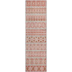 Premium Machine Washable Mayfield AMF726 Salmon 2'3" x 7'6" Runner Rug