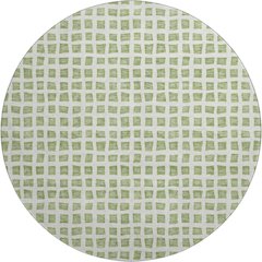 Premium Machine Washable Mayfield AMF727 Aloe 8' x 8' Round Rug