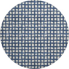 Premium Machine Washable Mayfield AMF727 Blue 8' x 8' Round Rug