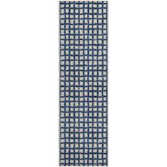 Premium Machine Washable Mayfield AMF727 Blue 2'3" x 7'6" Runner Rug