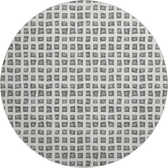 Premium Machine Washable Mayfield AMF727 Gray 8' x 8' Round Rug