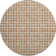 Premium Machine Washable Mayfield AMF727 Paprika 8' x 8' Round Rug